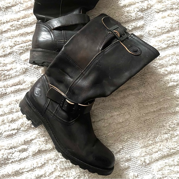 Leather Moto Boots - Picture 2 of 10